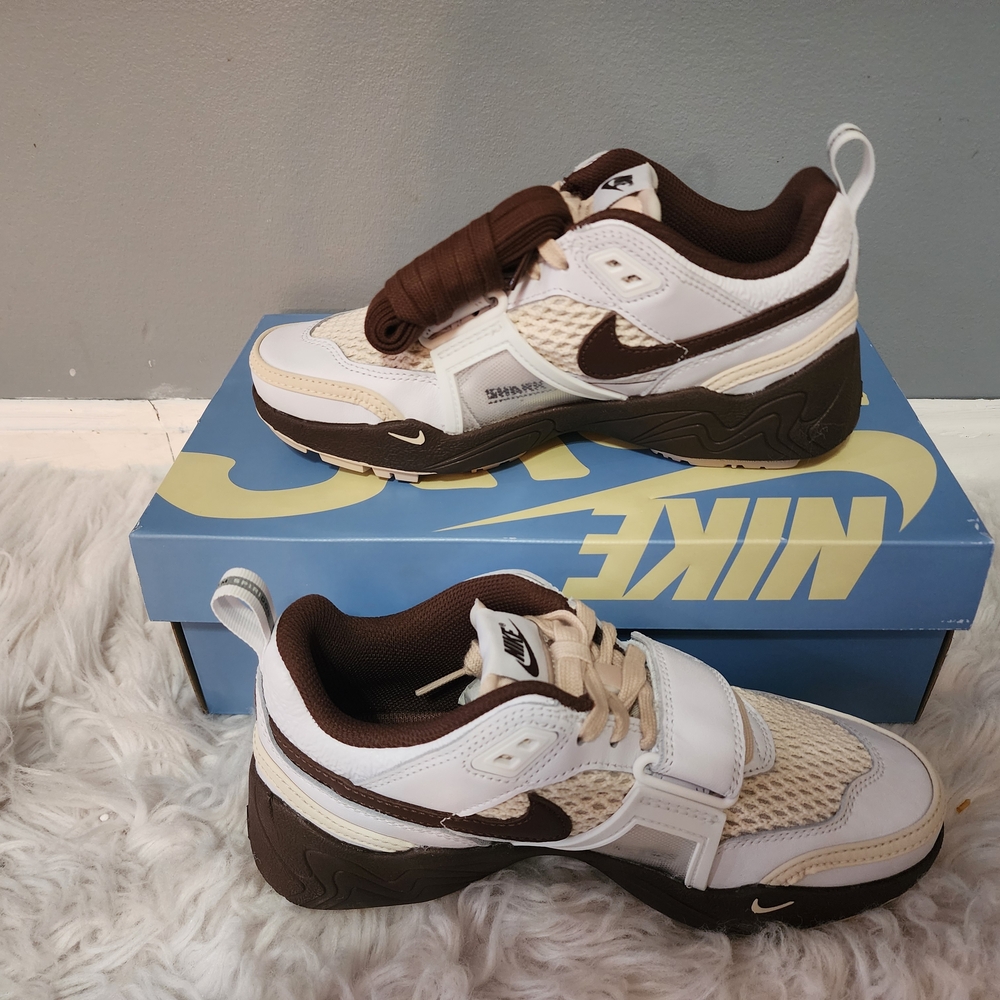 Nike White and Brown Sneakers